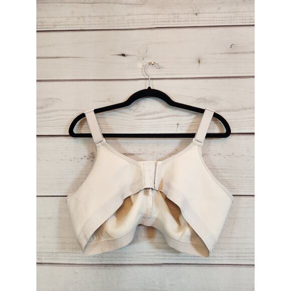 Cacique Women's Beige Solid Unlined Full Coverage No Wire Comfortable Bra Sz 44D - Picture 2 of 5